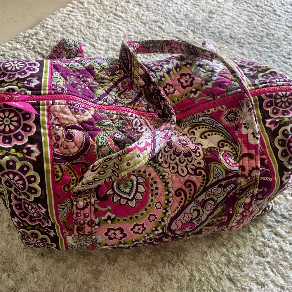 Vera Bradley Pink and Green Paisley Women's Bag